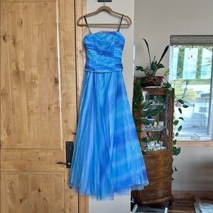 Delaru Boutique Blue Princess Gown | Prom, Mermaid Costume